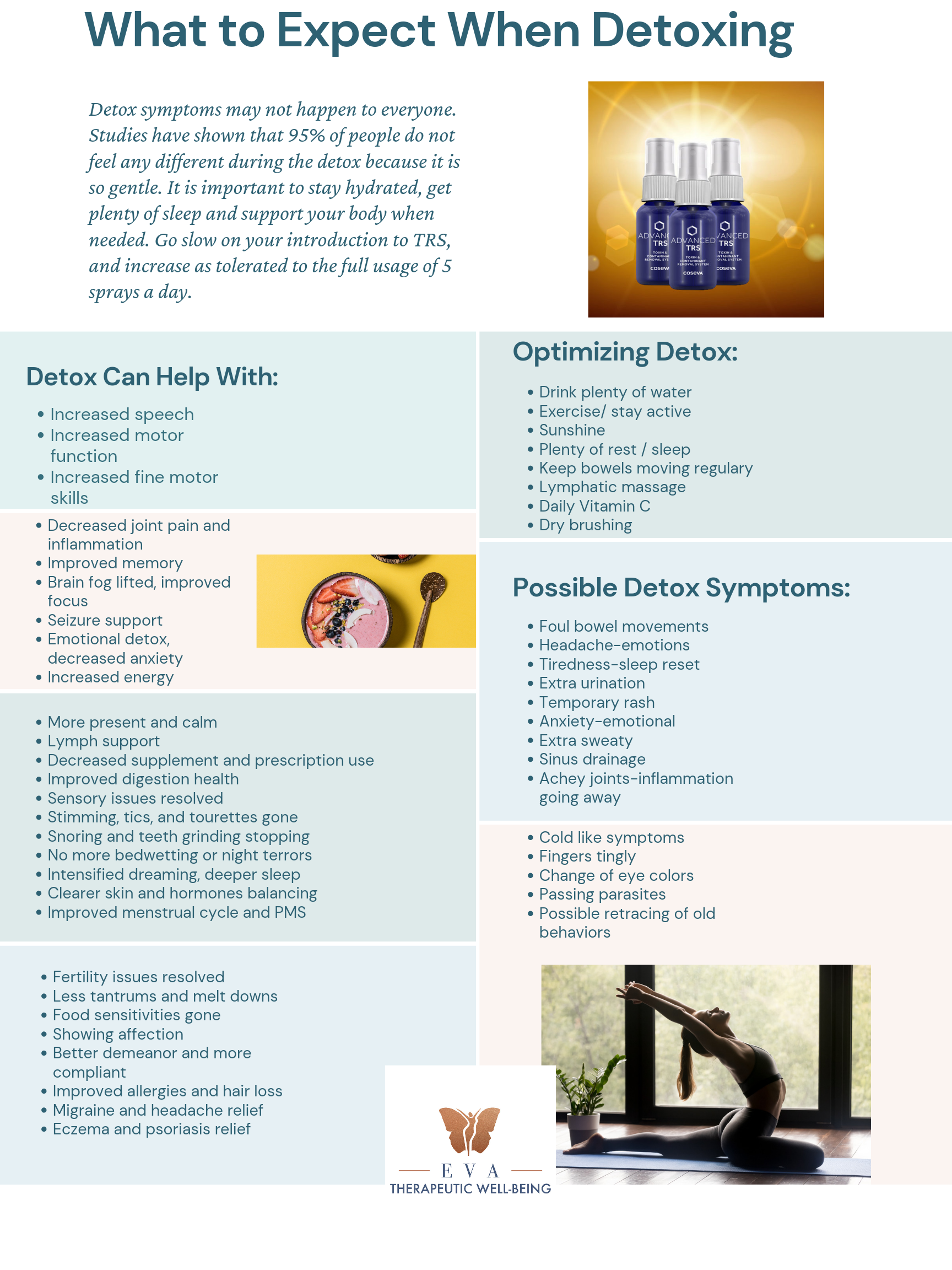 What To Expect When Detoxing informational poster
